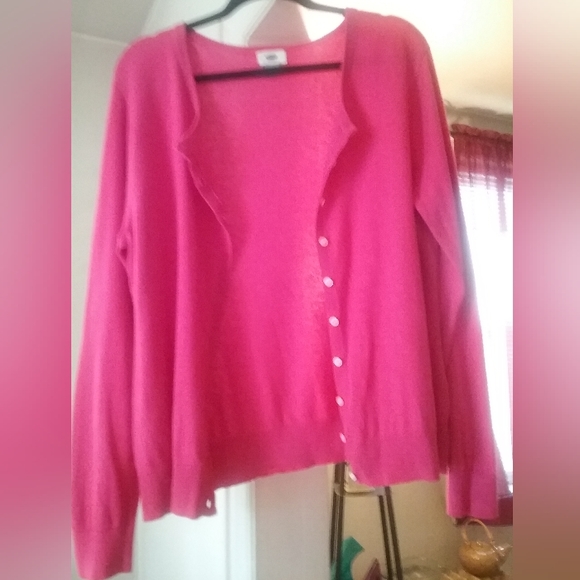 Old Navy Pink Cardigan - Size XL TG - Picture 2 of 4